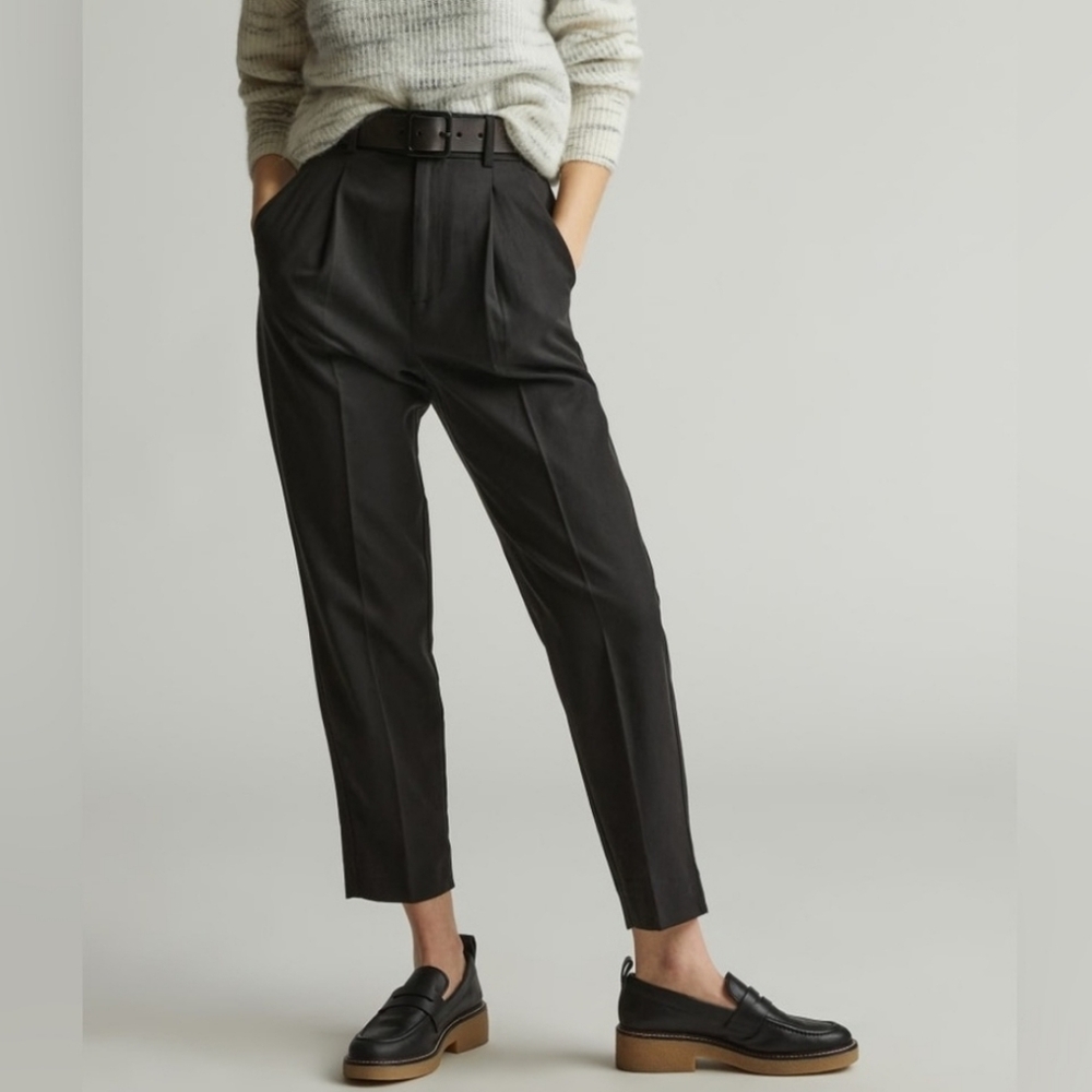 Everlane The Tencel Way High Tapered Pant Black
